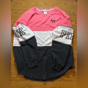 Vintage Style Pink by Victoria’s Secret Color block Crewneck Sweatshirt